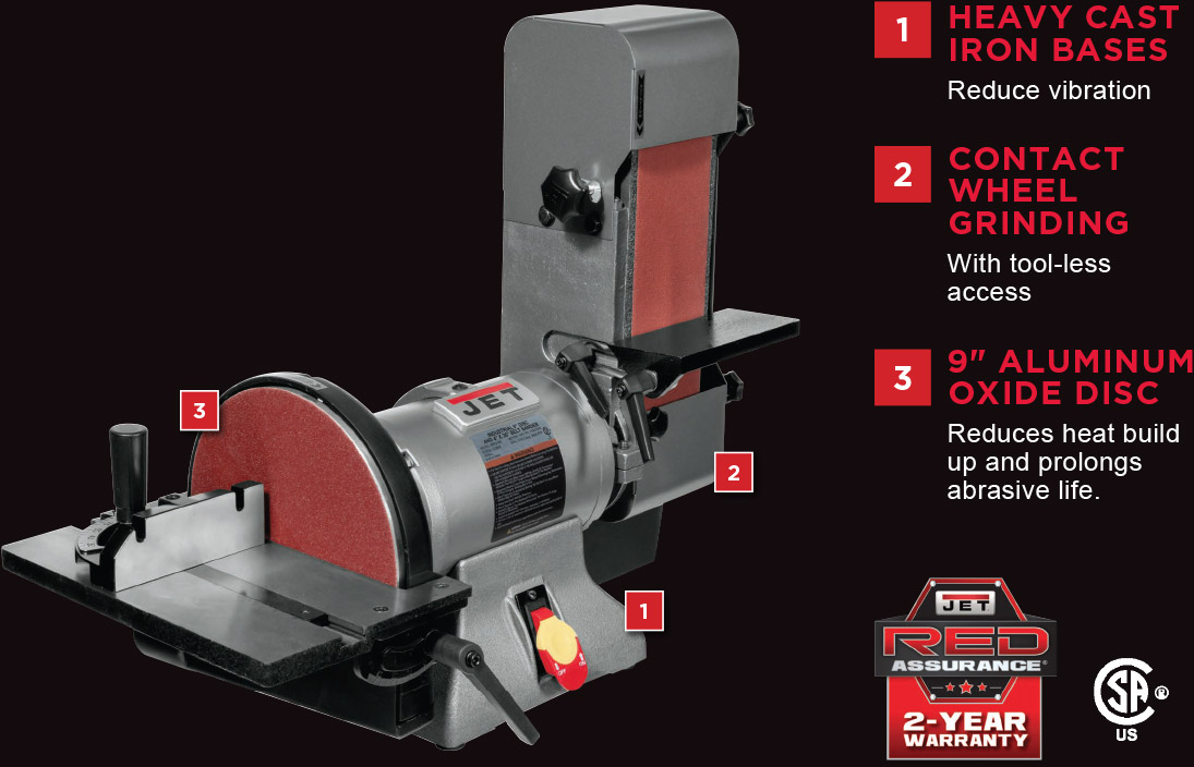 FEATURES OF INDUSTRIAL BELT AND DISC GRINDERS